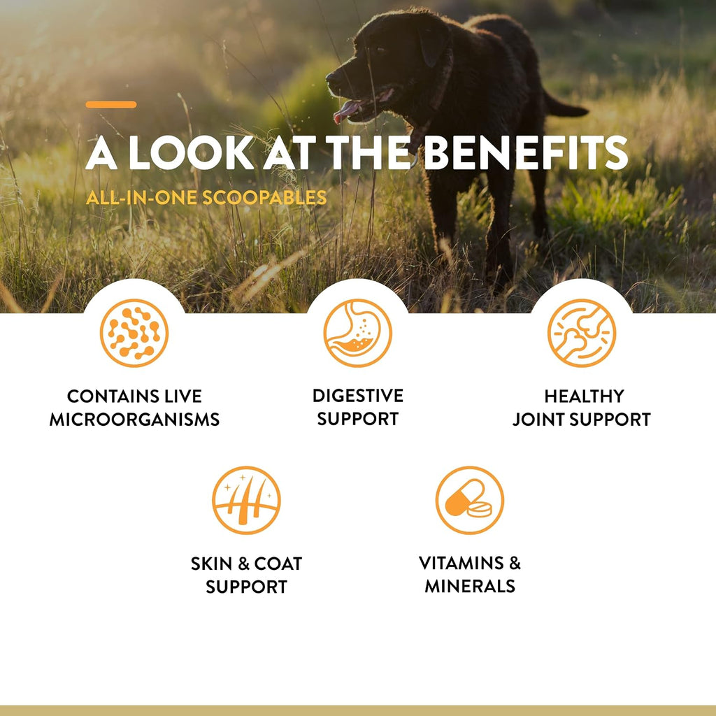 NaturVet Scoopables Multivitamínico Completo para Perros - Sabor a Bacon Ahumado - 312g