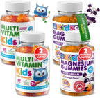 DR. MORITZ Pack Gominolas de Magnesio y Multivitamínicas para Niños - 240 Gominolas - Sin OGM, Vegetarianas