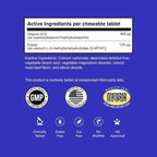 Suplemento de Vitamina B12 para Perros – B-12 para Todas las Edades, Tamaños y Razas – con Metilcobalamina, Cobalamina y Folato (5-MTHF) – 90 Comprimibles Sabor Carne