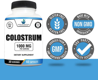 American Standard Supplements Calostro – Concentración de IgG: busca productos estandarizados al 25% o más, como – Image 4