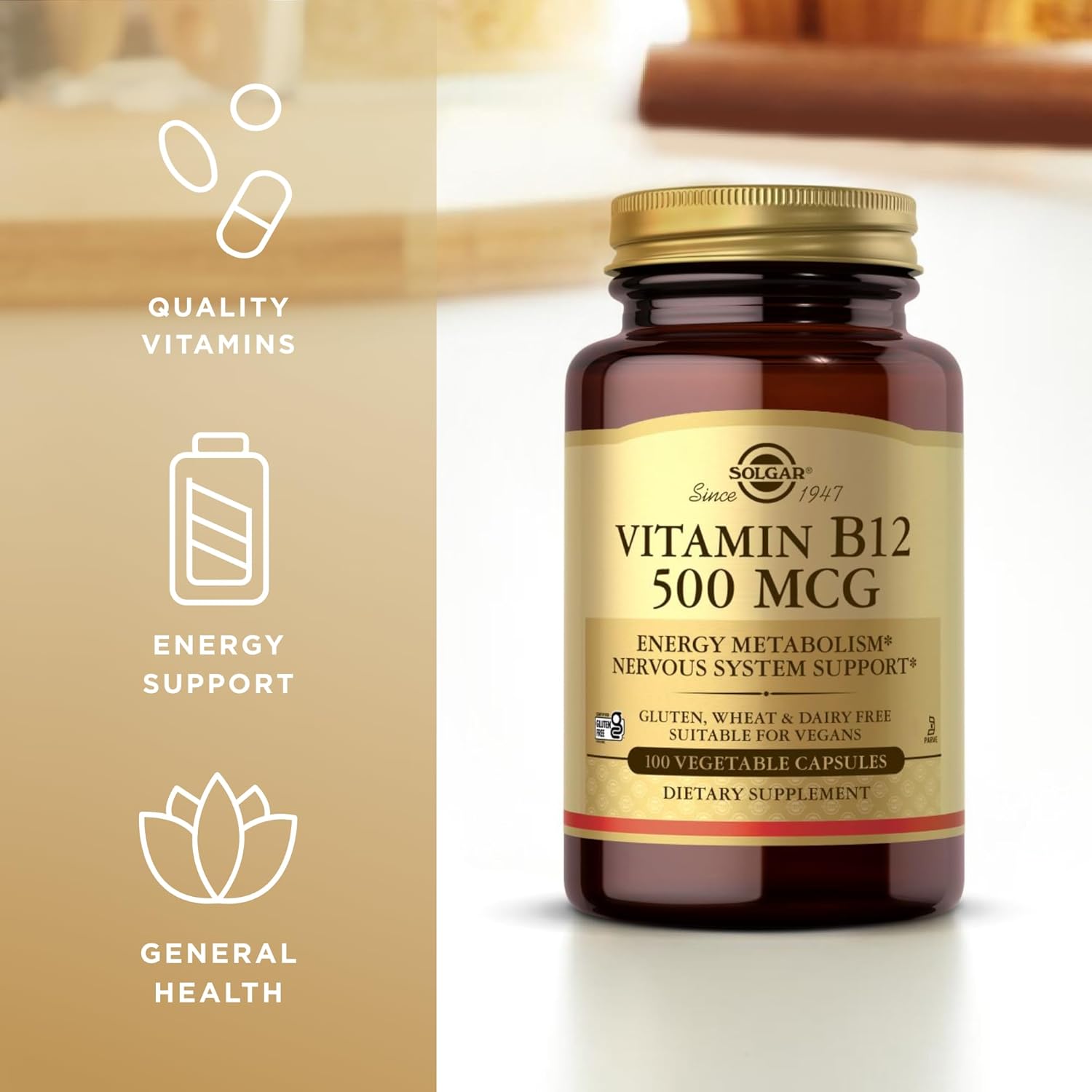 Solgar Vitamina B12 500 mcg - 100 Cápsulas