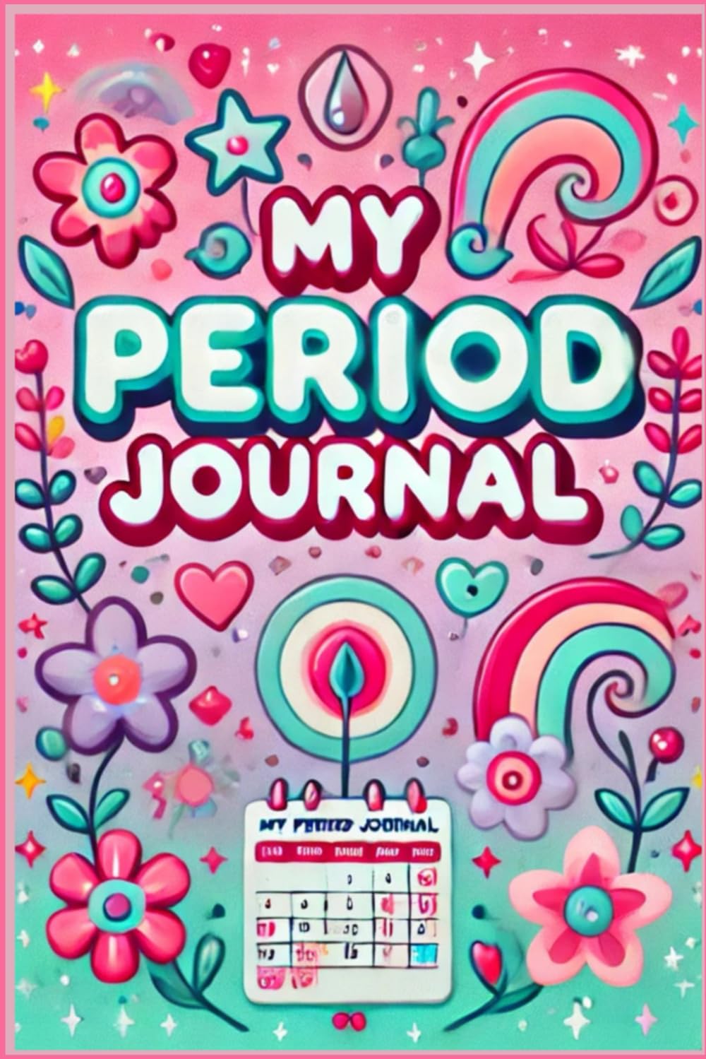 My Period Journal: Monthly Menstrual Cycle Tracking for Women, Teens, &Girls To Monitor Monthly PMS Symptoms