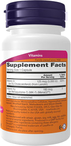 NOW Vitamin D-3 1000 UI, 90 Cápsulas Blandas