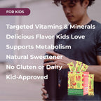 Youngevity Kidsprinklz Multivitamínico en Polvo Sabor Sandía - Multivitaminas y Probióticos para Niños - 30 Dosis