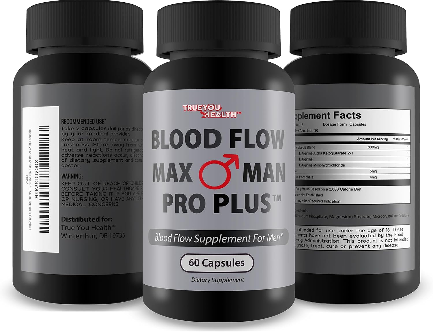 Blood Flow Max Man Pro Plus - Suplemento de Circulación para Hombres