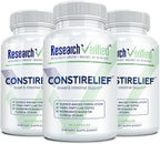 Research Verified ConstiRelief - Suplemento para el estreñimiento con Senna, Psyllium y L. Acidophilus (Pack de 3)