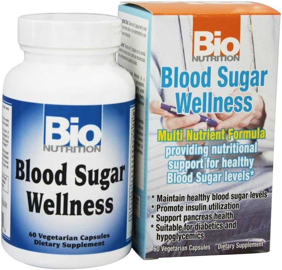 Bio Nutrition Blood Sugar Wellness - 60 Cápsulas Vegetales