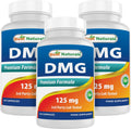 Best Naturals DMG 125 mg - 120 Cápsulas (Paquete de 3)