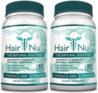Solución natural para el crecimiento del cabello / Complemento alimenticio, 1 botella – 60 cápsulas