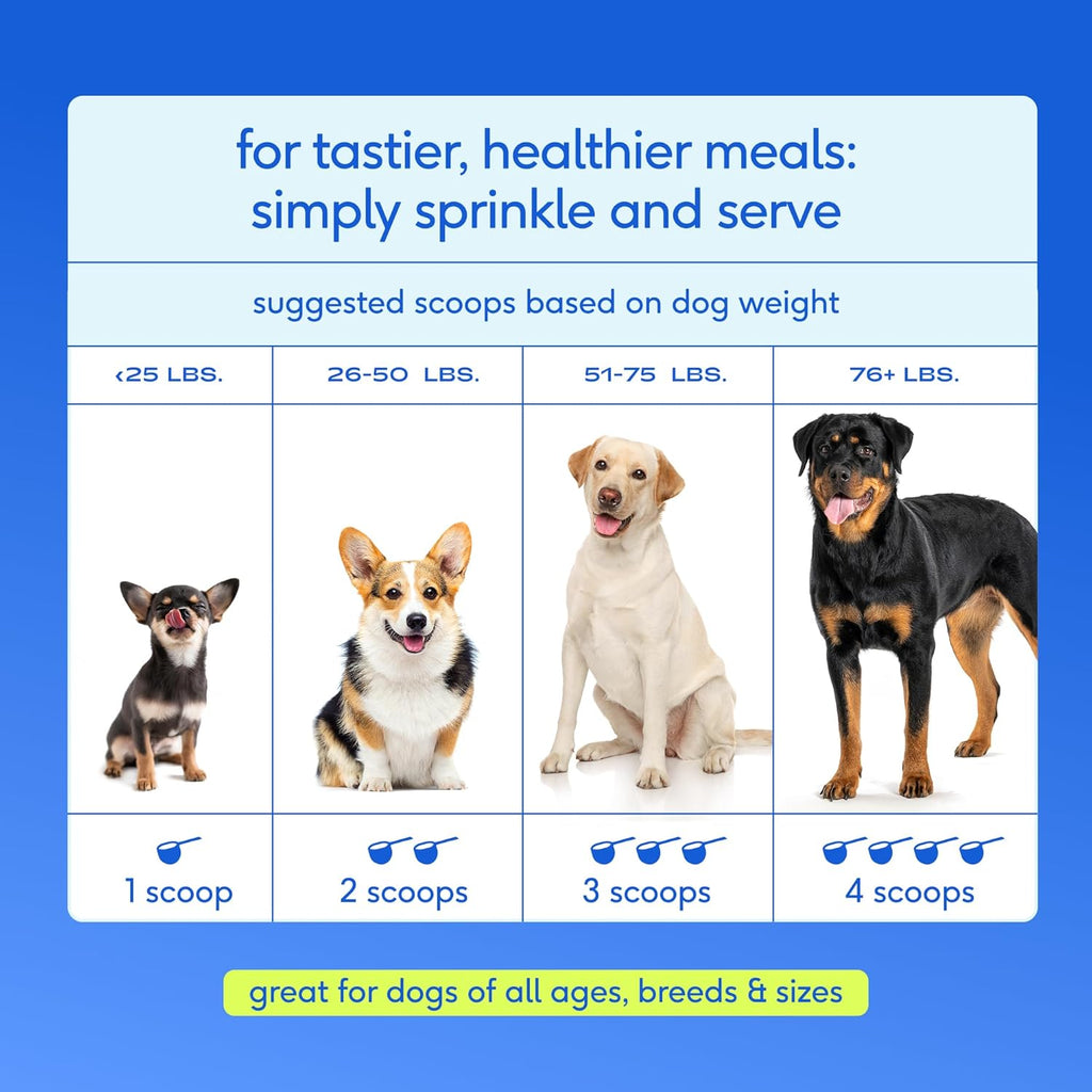 Native Pet The Daily Dog Vitamins & Supplements – Multivitamínico 11-en-1 en Polvo para Perros – 90 Dosis