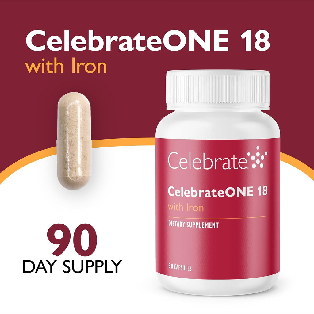 CelebrateONE Multivitamínico Bariátrico con Hierro 18 mg - 90 Cápsulas Vegetales