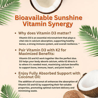 Micro Ingredients Vitamina D3 10000 UI + K2 – La vitamina D contribuye a la absorción y utilización normal del – Image 5