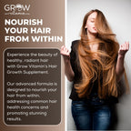 Grow Vitamin All in One Hair Formula - Fórmula Avanzada para Cabello, Piel y Uñas - 90 Cápsulas