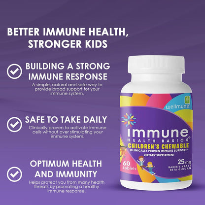 Immune Health Basics Children's Chewable – Niños de 2 a 3 años: 1 comprimido masticable al día. – Image 5