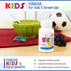 Forever Kids Multivitamínico Masticable Sabor Uva - 120 Comprimidos (Pack de 2)