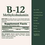Nature's Bounty Vitamina B12, 60 comprimidos