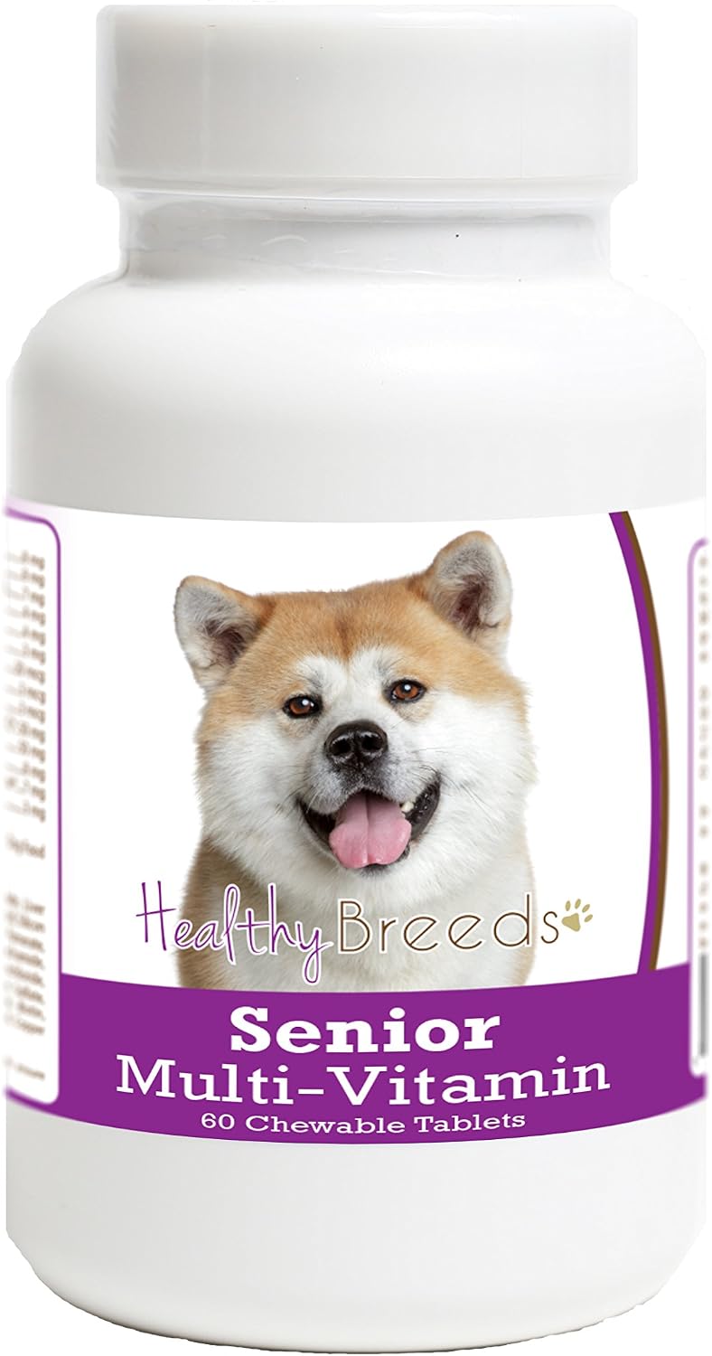 Healthy Breeds Akita Senior Dog Multivitamin Tablets 60 Count – Image 1