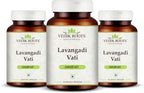 Lavangadi Vati - Apoyo Natural para el Confort Nasal, Suplemento Respiratorio Ayurvédico, Ayuda para la Salud Digestiva, 360 Comprimidos (Paquete de 3)