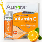 Aurora Nutrascience Vitamina C Liposomal 1000 mg – Apoyo Inmunitario, 10 Sobres Monodosis, Sabor Naranja, Sin Azúcar
