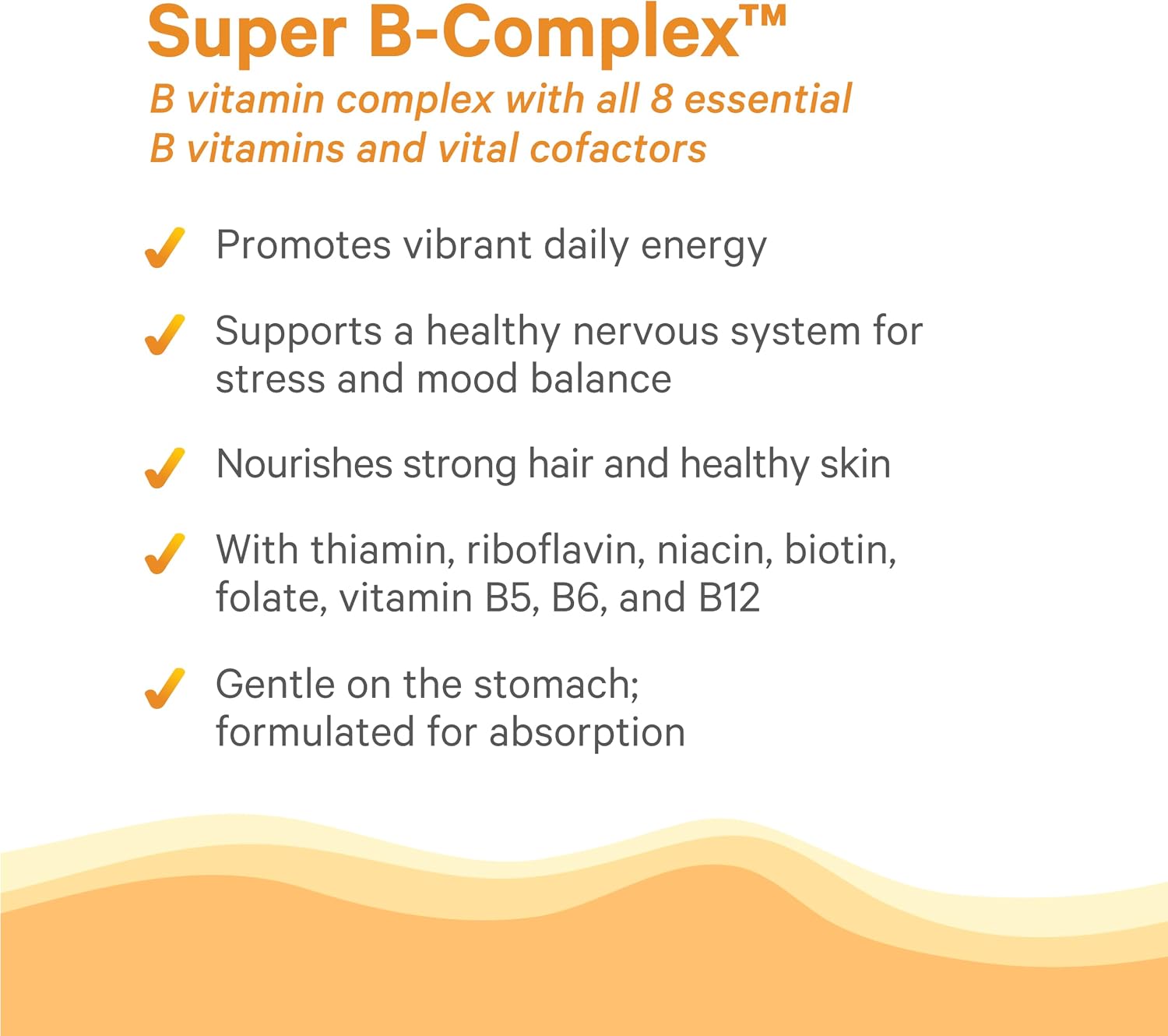 PURE SYNERGY Super B-Complex | Complejo de vitamina B elaborado con alimentos integrales ecológicos | Suplemento vegano con vitamina B12, niacina y folato naturales | para energía, concentración y estado de ánimo (60 comprimidos)