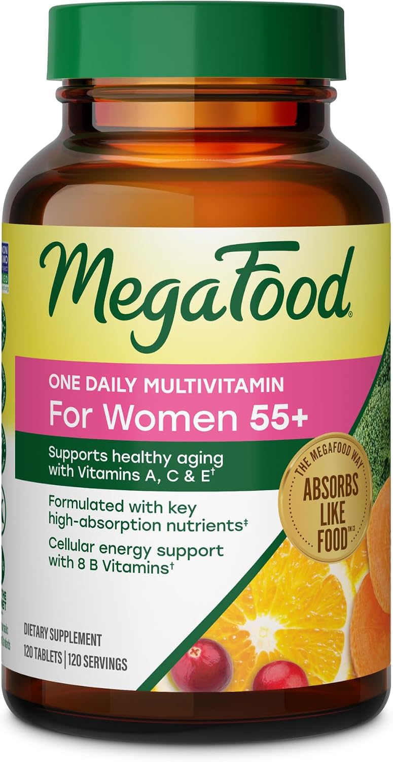 MegaFood Multivitamínico para Mujeres 55+ - 120 Comprimidos