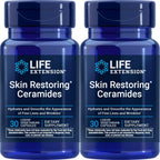 Life Extension Ceramidas Restauradoras de la Piel, 30 Cápsulas Vegetarianas Líquidas (Paquete de 2)