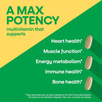 Nature's Way Alive! Max3 Multivitamínico Diario de Alta Potencia, Sin Hierro, 180 Comprimidos