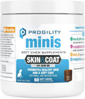 Nootie Progility Mini Suplemento de Aceite de Pescado para Perros Pequeños - Apoya Piel y Pelaje, 60 Chews Blandos