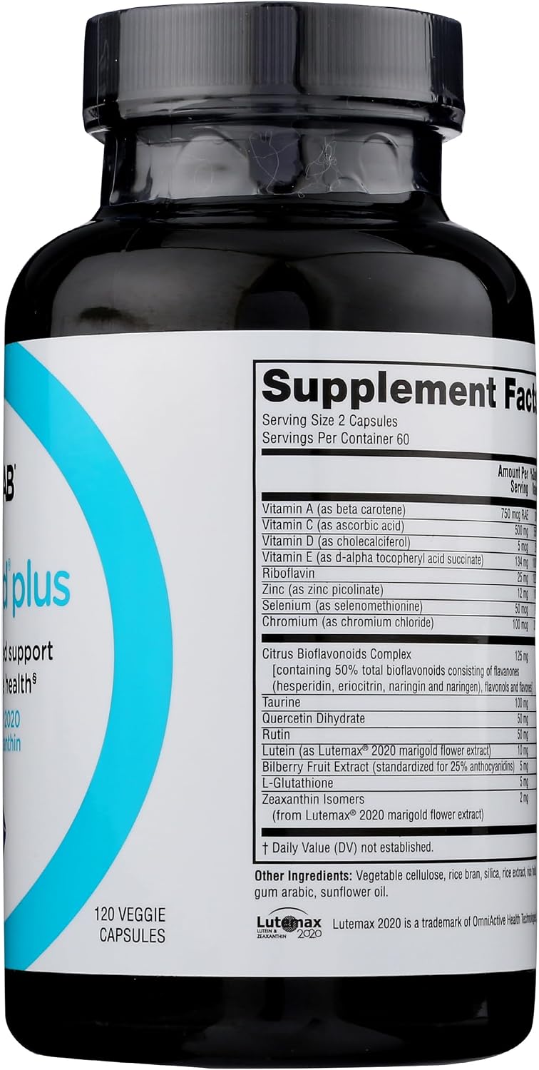 Twinlab Ocuguard Plus - Suplemento Ocular con Zinc, Vitaminas A, C y D - 120 Cápsulas Vegetales