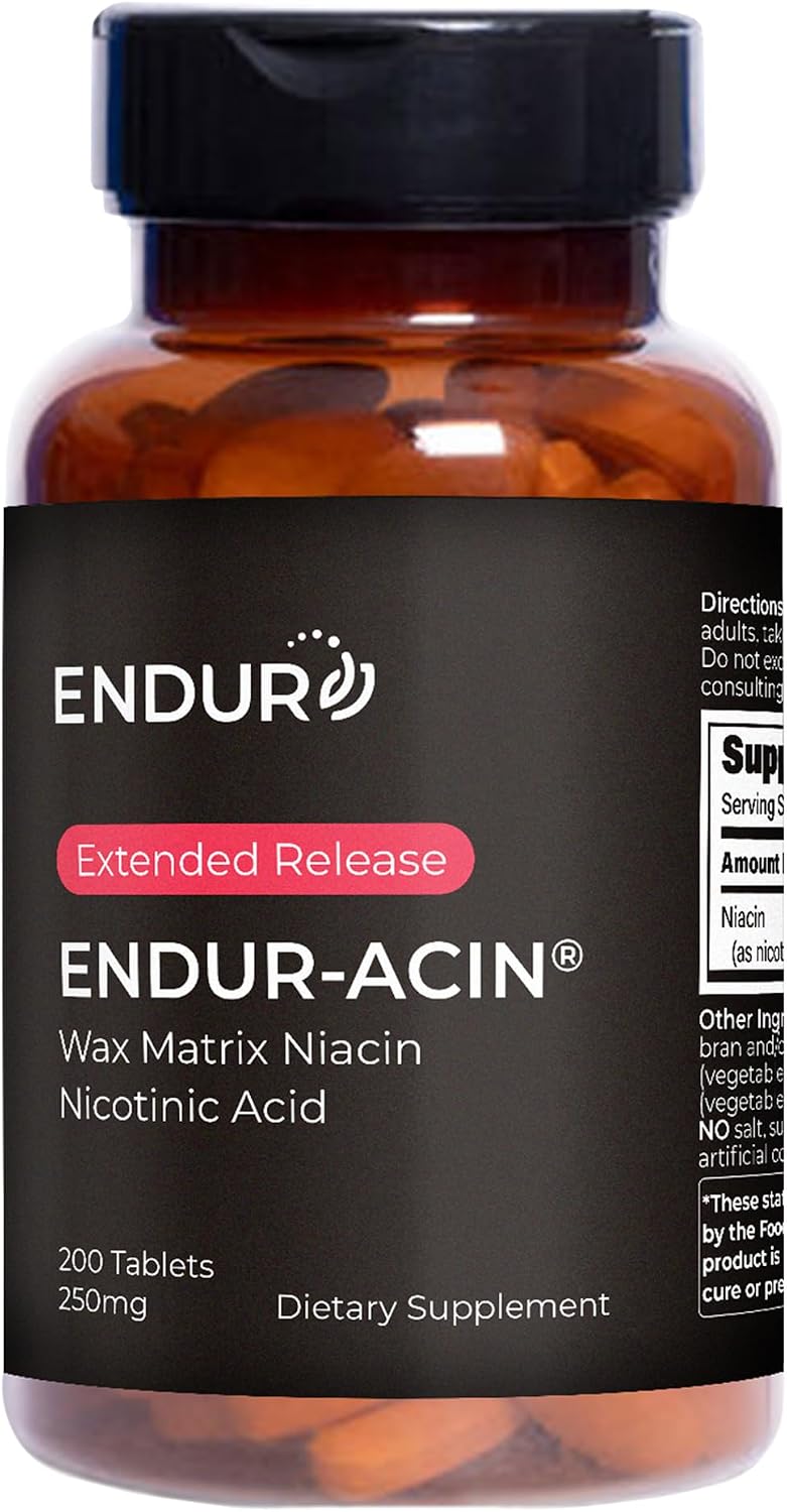 ENDUR-ACIN Niacina B3 Liberación Prolongada 250 mg - 200 Comprimidos