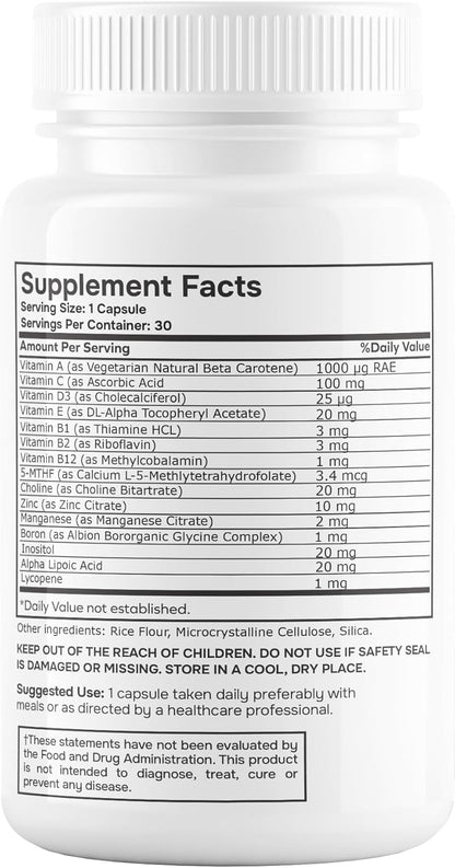 envitamin Complejo Multivitamínico Metilado – Cabello, piel y uñas : La combinación de vitaminas y minerales – Image 3