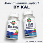 KAL B 50 Complex, Complejo B con Vitamina B12, B6 y Ácido Fólico, 50 Comprimidos