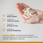 NADH 10 mg - 30 Cápsulas Vegetales - Premier Research Labs