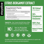 Cápsulas de Citrus Bergamot 1000mg - 30:1 Super Extracto con 50% Flavanones Polifenólicos - 120 Cápsulas para Mujeres y Hombres | No OGM, Sin Gluten
