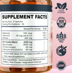 Myo-inositol & D-chiro Inositol 40:1 - Complemento para Mujer con CoQ10, Colina y Selenio - 120 Cápsulas