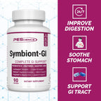 PEScience Symbiont-GI Cápsulas para la Salud Digestiva con Probiótico y Enzimas, 90 Cápsulas
