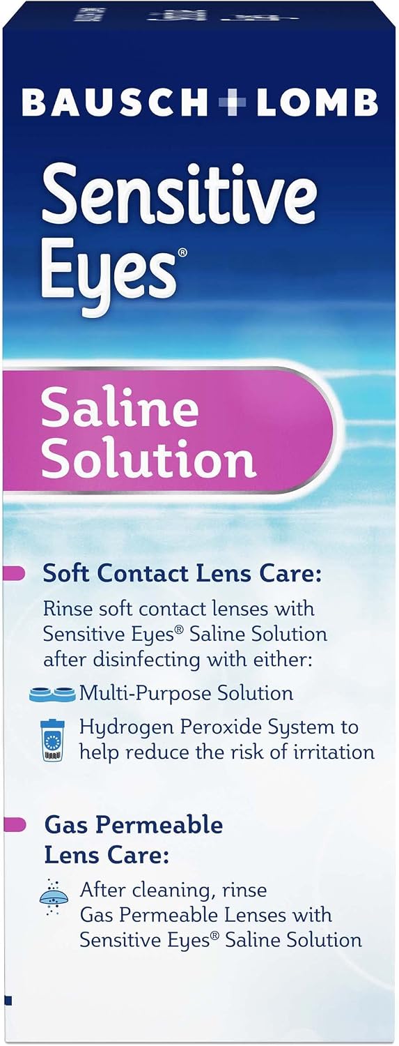Bausch + Lomb Sensitive Eyes Plus Saline Solution - 3-pack 710 mL bottles