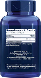 Life Extension Taurina, 1000 mg, 180 Cápsulas Vegetales
