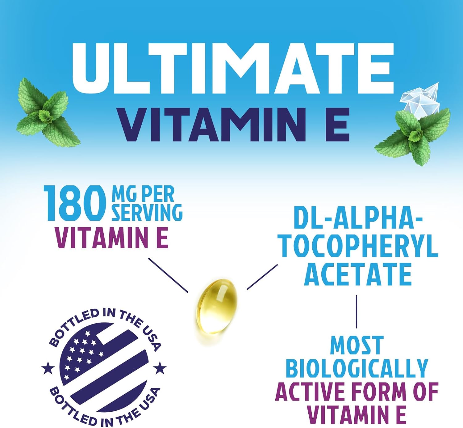 Nature's Peak Vitamina E 180 mg - 60 Softgels - Apoyo Antioxidante e Inmunitario