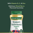 Nature's Bounty Multivitamínico para Mujeres en Gominolas, Sabor Frutos Rojos y Frambuesa, 90 Gominolas