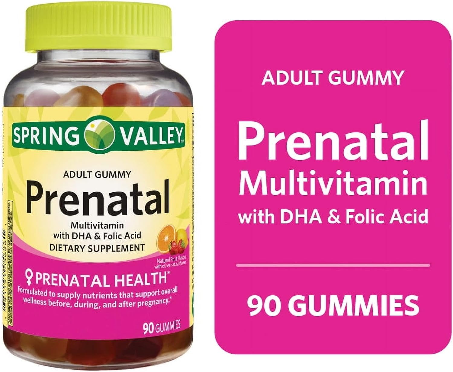 Spring Valley Gominolas Multivitamínicas Prenatales, 90 unidades