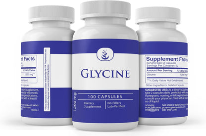 PURE ORIGINAL INGREDIENTS Glycine - 100 Cápsulas - Puro, Sin Aditivos ni Rellenos, Verificado en Laboratorio – Image 4