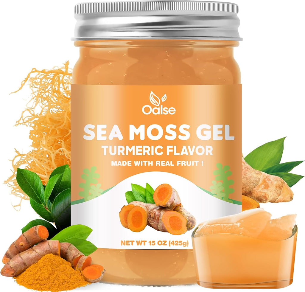 Gel de Musgo Marino Irlandés con Cúrcuma - 14.5 oz - OALSE