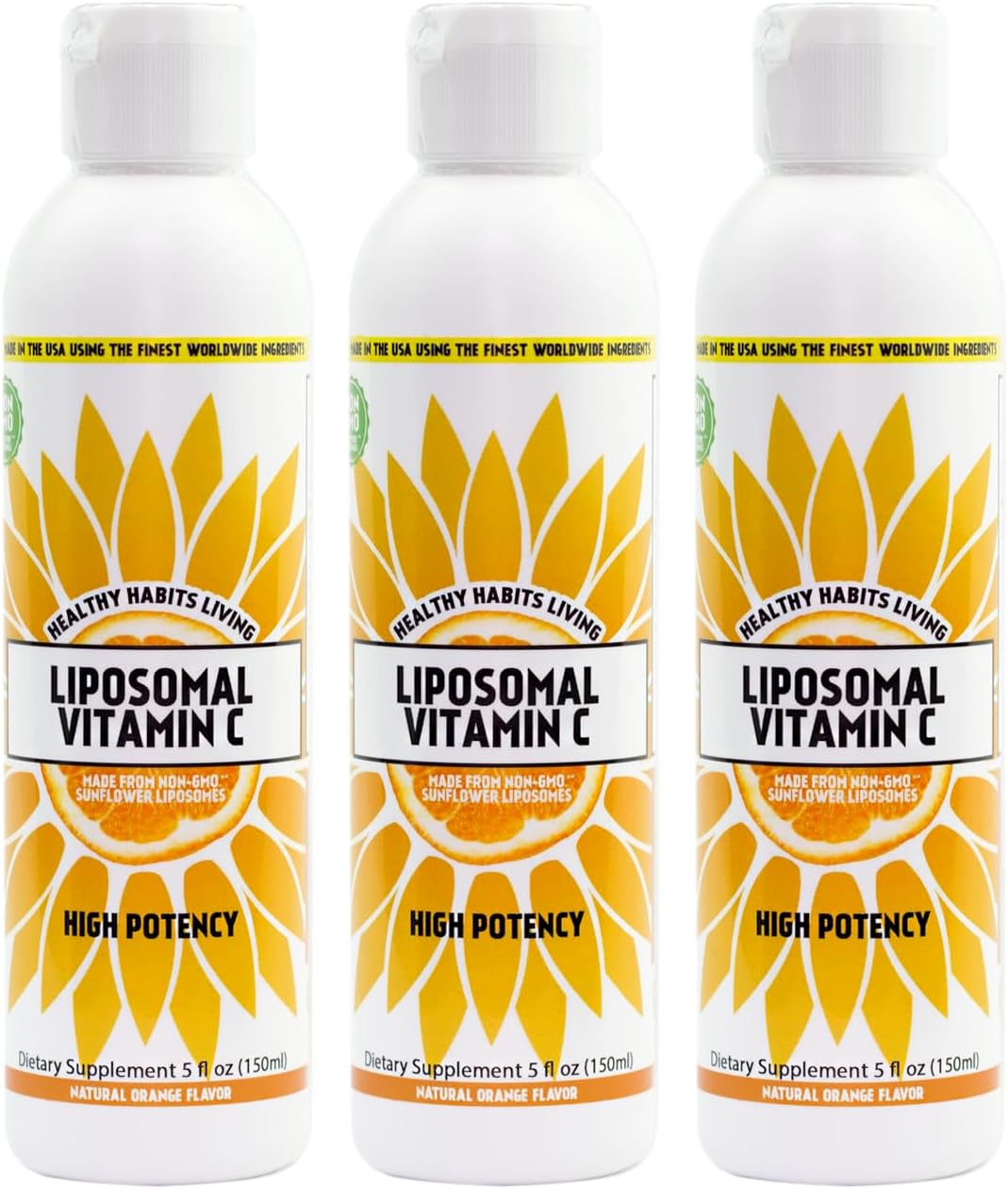 Healthy Habits Living Vitamina C Liposomal – 1000 mg por Dosis – 150 ml