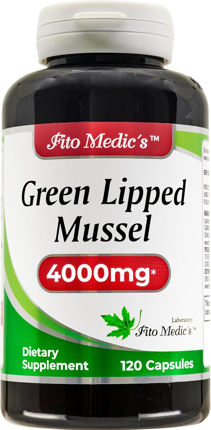 FITO MEDIC'S Green Lipped Mussel | Mejillón de Labios Verdes | 120 Cápsulas | 400 mg