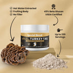 Cola de Pavo Orgánica para Perros y Gatos - Estandarizado al 45% de Beta Glucanos - Cuerpo Frutal Completo Extraído en Agua Caliente - Probado por Terceros - Apoyo Inmunológico y Digestivo - Sin Rellenos - Hecho en EE.UU. - 330 cápsulas