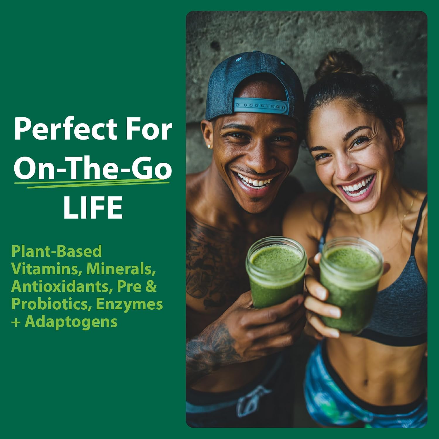 Macro Greens Superfood Powder – 38 Superalimentos con Probióticos y Enzimas
