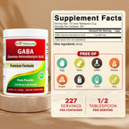 Best Naturals GABA (Gamma-Aminobutírico) Polvo Puro 1 Libra (454 g)