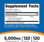 Nutricost Extracto de Propóleo de Abeja 500mg - 120 Cápsulas (Equivalente a 5.000mg)