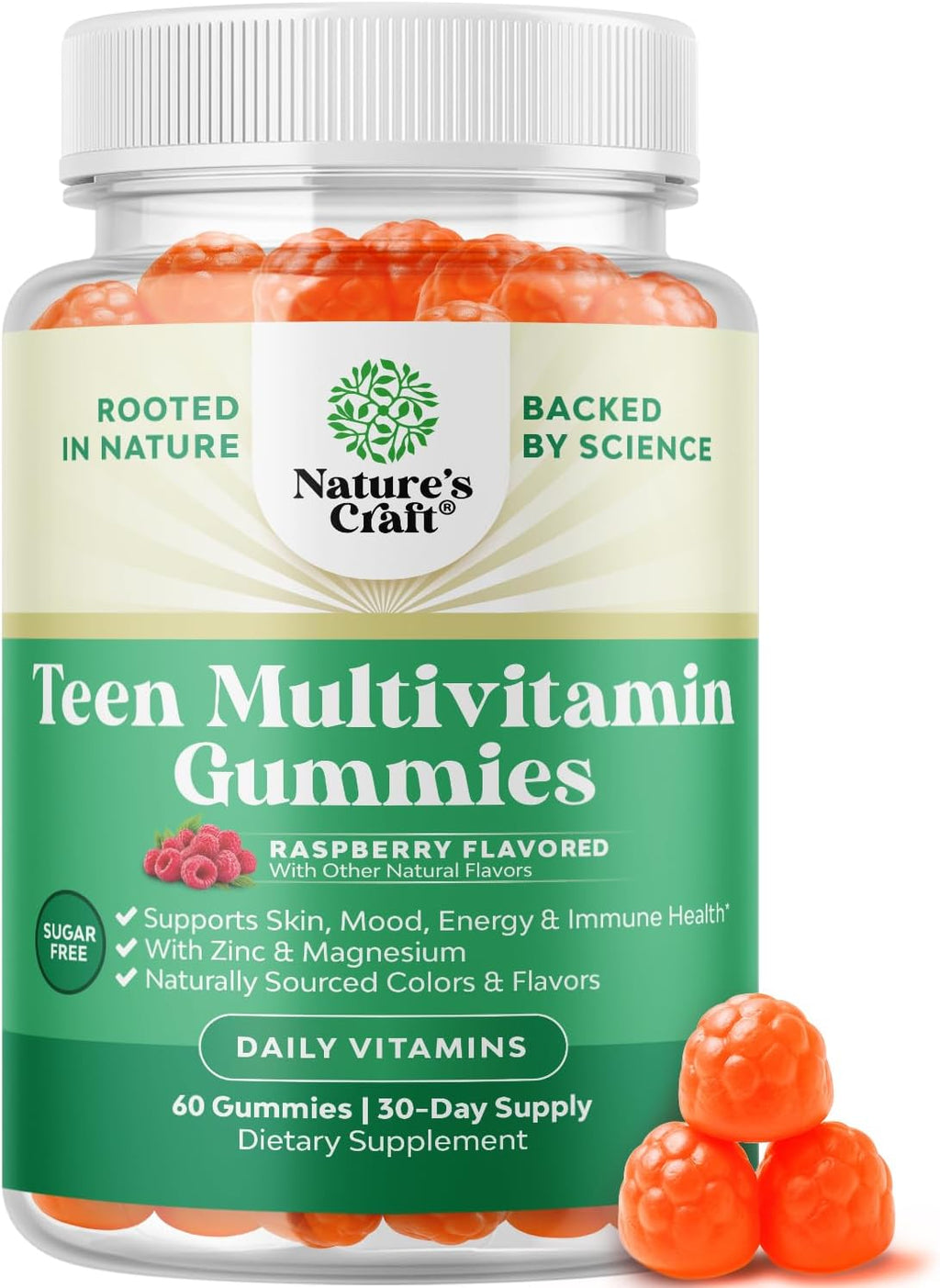 Potent Daily Multivitamin Gummies for Adults - Gominolas Multivitamínicas para Adultos - Natures Craft - 180 Gominolas
